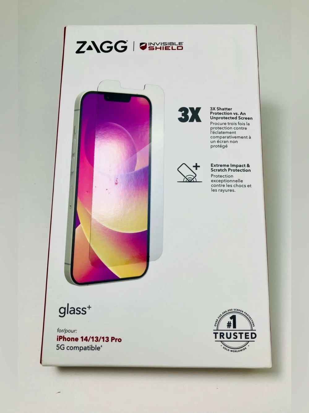 New Zagg Invisible Shield Glass + Screen Protector iPhone 14/13/13Pro